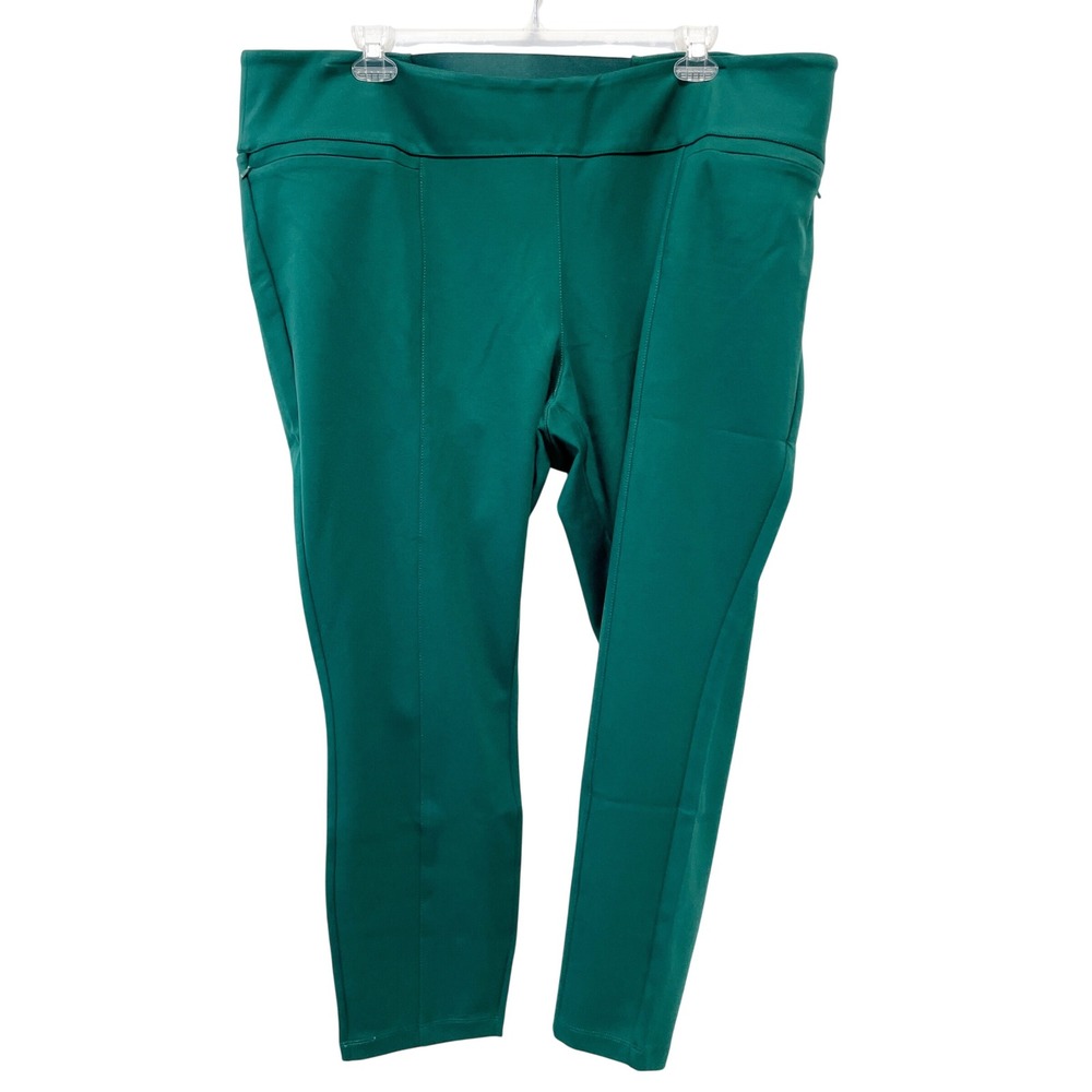 Betabrand‎ Women's Green Power Down Dress Pant Yoga Pants Size 3X